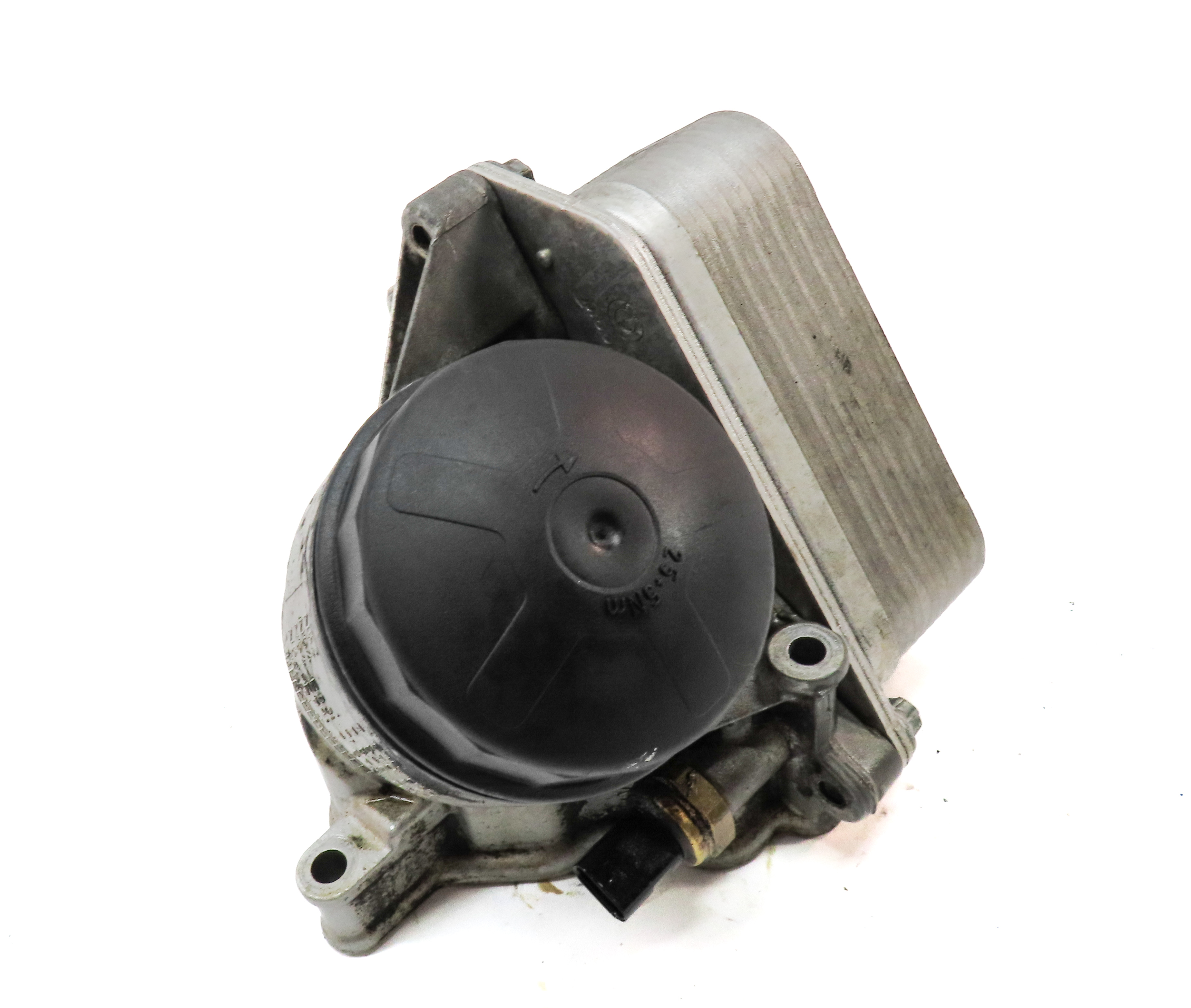 2015 BMW X3 (F25) 3.0L N55 TURBO ENGINE OIL FILTER HOUSING ADAPTER w/ COOLER — exact item pictured